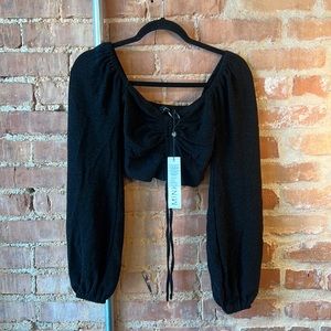 Minkpink Black Crop Top